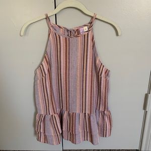 Striped Francesca’s tank top size small